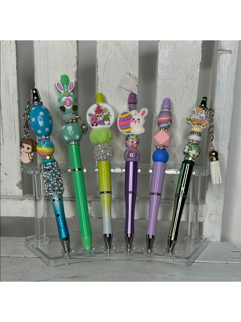 Colorful Easter-Themed Pens with Charms